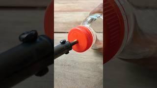 Ingenious Idea how to make flexibel water filter tap from bottle cap #diy