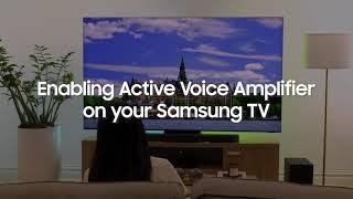 Enabling Active Voice Amplifier on your Samsung TV