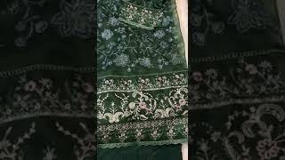 THE LIBAS COLLECTION GREEN PAKISTANI SUIT FOR WOMEN