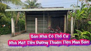 TẬP 2619:Nhà Có Thổ Cư Mặt Tiền Đường,Gần Chợ Đông Hòa,.Giá :990 Triệu