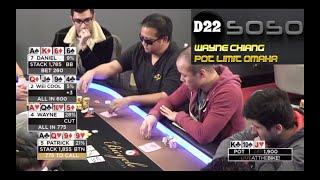 Tons of Wayne Chiang $5/$5 Pot Limit Omaha Hands Feat. Bart Hanson on Live at the Bike