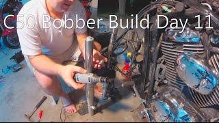Suzuki Boulevard C50 Bobber Build Project Day 11