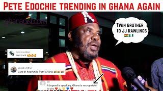 NIGERIAN LEGEND PETE EDOCHIE IS TRENDING IN GHANA AGAIN FOR SHARING WHAT MAKES GHANA DIFFERENT.