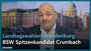 Robert Crumbach als BSW Spitzenkandidat für die Landtagswahl in Brandenburg am 16.09.24