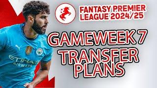 SALAH CAPTAIN SUCCESS | FPL GAMEWEEK 7 TRANSFER PLANS & ANALYSIS| Fantasy Premier League Tips 24/25