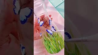 Glass Jar Painting  #bottleart #painting #satisfying #shorts