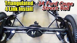 DIY Install Hot Rod Triangulated 4 Link - 34 Ford Coupe Street Rod