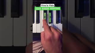 Viva la Vida easy tutorial #pianotutorial #piano #pianolessons #vivalavida