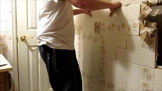 How To Neatly Demo a Tiled Wall