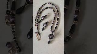 Комплект украшений с бусинами лэмпворк ручной работы #shorts #lampwork #handmadejewelry #украшения