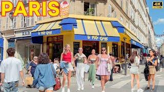 Paris, France  - Paris Summer 2024 City Center, Paris Walk 4K