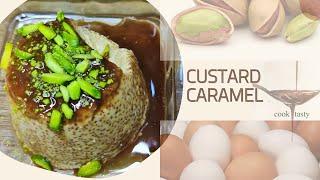 3 Ingredients | Caramel Pudding | Caramel Custard Pudding [Best Recipe] without oven | cooktasty