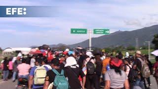 Migrantes en Chiapas denuncian bloqueos y piden intervención del Gobierno para garantizar sus derech