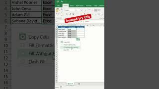 Magic of Flash Fill in Excel #exceltech #excelshortcuts #excel #exceltutorial #excelfunctions