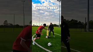 TOP BINS ONLY  ️ Soccer Finishing Drill #footballcoaching #finishing #finesse #soccerscore