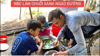 NGỌC BẾP CỦI tập làm món chuối xanh ngào đường ngon không tưởng