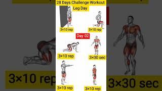 new 28 days legs workout challenge. #fitness #fitnessreels #bodyweightexercise #fitnessaddict