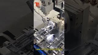 Automatic laserwelding machine for spoon.#automaticlaserweldingmachine #spoonwelding #Laserfactory