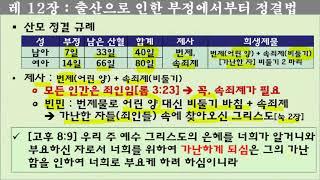 [레위기] 몸의 부정함을 씻는 정결법(12~15장)