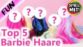 Top 5 BARBIE Haare | Kathis LIEBLINGSHAARE von Barbie Puppen | Spiel mit mir Kinderspielzeug