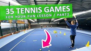 35 Funny Tennis Games  Endless Fun For Beginners & Advanced ▶ Part 2