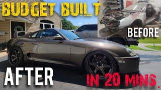 Building a Toyota Supra in 20 minutes *giving this mk4 Supra a second chance*