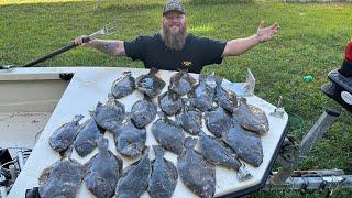 Epic nighttime Flounder GIGGING! Commercial Trip! (Catch, Clean, Cook)