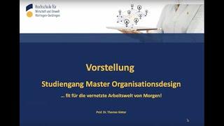 Master Organisationsdesign an der HfWU