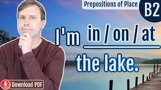 IN / ON / AT - How do I use prepositions of place?