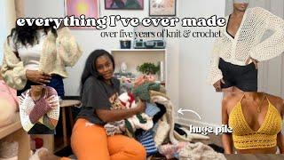 everything i've ever knit & crocheted (warning: lots of yap but there's pics)