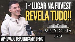 #32 Como ele passou em PRIMEIRO LUGAR na MEDICINA USP (FUVEST) direto do ensino médio? | Vitor Lara