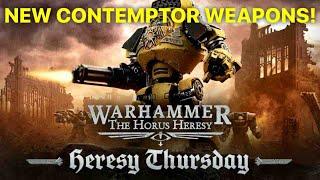 NEW Contemptor Weapon sprue! New torso options and more