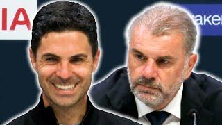  LIVE | Mikel Arteta and Ange Postecoglou post-match press conferences  Tottenham 0-1 Arsenal