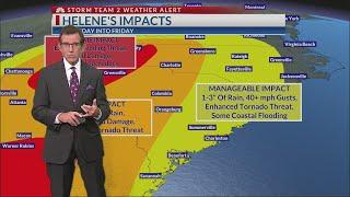 Rob Fowler discusses impacts the Lowcountry could feel from Hurricane Helene