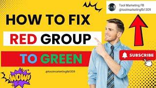 How to Fix 'Group is at Risk' on Facebook | Change Red Group to Green Quality (NEW TRICK 2024)