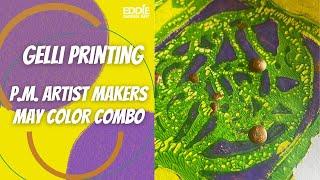 Gelli Printing May Colour Combo