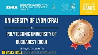 Basketball Women / University of Lyon FRA - Polytechnic University of Bucharest ROU