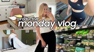 *PRODUCTIVE* Monday Routine | getting organized, deep cleaning, working out + more!