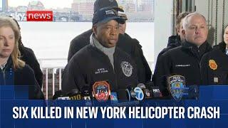 Three children and three adults killed in New York helicopter crash - Full news conference