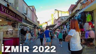 Izmir Walking Tour: Kemeralti Bazaar & Çankaya Metro Station | Turkey Travel 2022 | 4K UHD 60fps