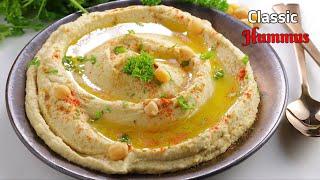 క్లాసిక్ హమ్మస్ | how to make Hummus recipe and tahini sauce recipe In Telugu | Vismai food