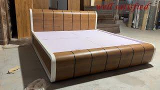 How its made at Factory: King Size Plywood Bed | Full step by step video