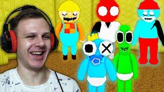 РАДУЖНЫЕ ДРУЗЬЯ В ПОДГУЗНИКАХ В ЗАКУЛИСЬЕ?! ► ROBLOX Backrooms Morphs