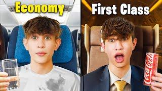 $1 VS $10,000 Airplane Seat !