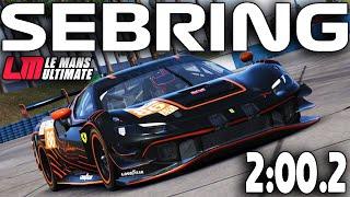 SEBRING HOTLAP & SETUP | FERRARI 296 LMGT3 | LE MANS ULTIMATE