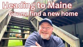 Driving to Maine to look for a homestead property.