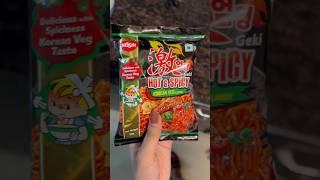 Trying Nissin’s Hot & Spicy Korean Veg noodles ️ #youtubeshorts #koreannoodles #shorts