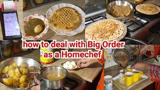 As a Homechef How to deal with Big Order without Preparation|Breakfast ke time pe Order|Sonia Vlogs