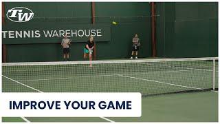 Weekly Tennis Drill: Improve your tennis point play with King / Queen of the Court 