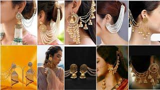 20+ Royal Bridal!!.. DIY Bahubali Earrings | Latest Party Wear Jewelry Design || wedding jewellery